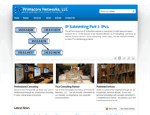 Tablet Screenshot of primacore.net